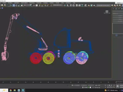 Harvester Forestry 1135 Low-poly 3D model