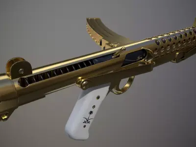 Sterling Mk 4 Low-poly 3D model