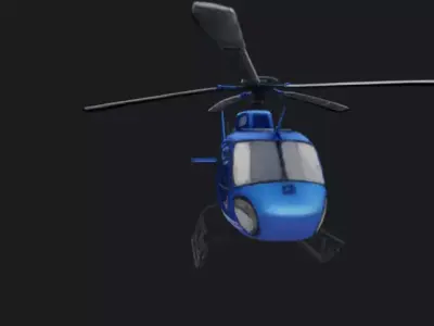 Helicopter 3D Model 3D model purchase