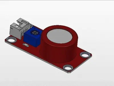 MQ9 SENSOR DE GAS 3D model