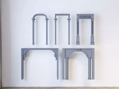 European-style Components Issue 1 -003 Low-poly 3D model