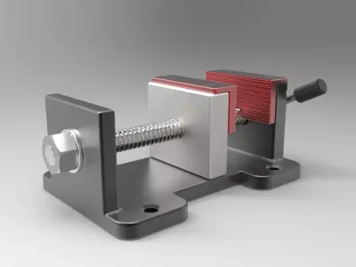 Fixed Base Bench 3D model