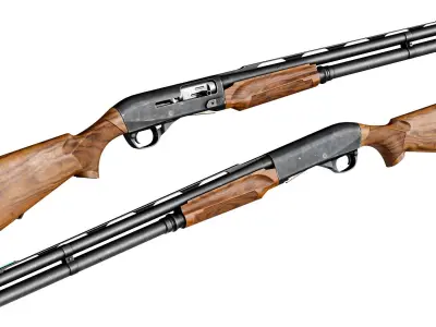 BENELLI M2 SHOTGUN Low-poly 3D model