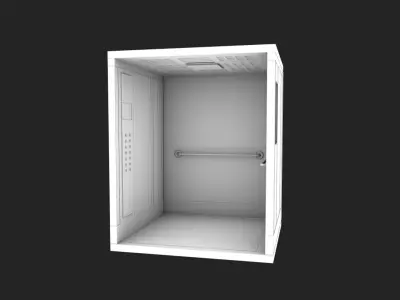 Elevator Cabin - High-Quality 3D Model Low-poly 3D model