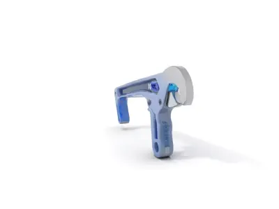 Futuristic Adjustable Wrench Model Pack with LED Indicators Low-poly 3D model