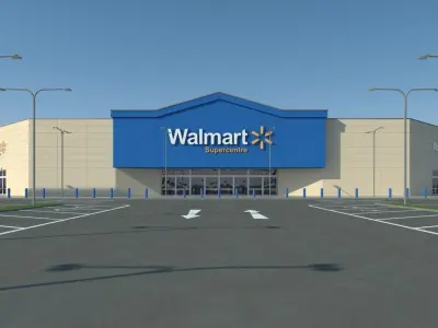  Walmart with Parking Lot 