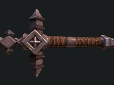 Castlevania Whip Lord Of Shadow Low-poly 3D model