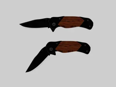 knife Low-poly 3D model get