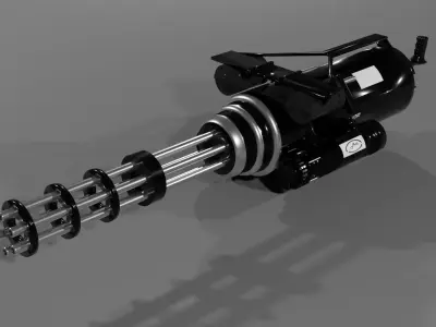 Real mini gun  3D model