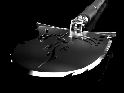 Military shovel 3D model