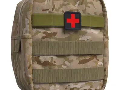 Military Tactical Medical Pouch - Marvelous Designer 3D model