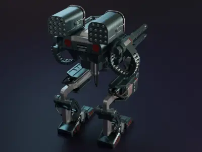 Assault robot model 3D model