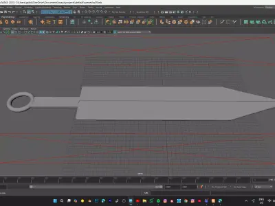 SWORD MODEL Low-poly 3D model 2