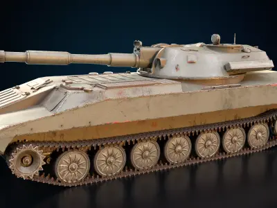 2S1 Gvozdika 3D model