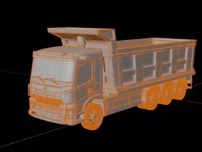 Volvo Electric FMX Dump Truck 3D model