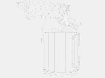 Burner old rusty gun Free low-poly 3D model