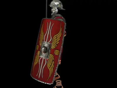 Roman armor all Low-poly 3D model
