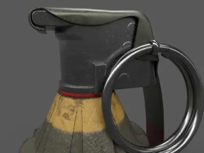 Game Ready Realistic Grenade 3d Model Low-poly 3D model