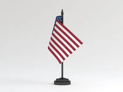 Table Flag United States 3D model