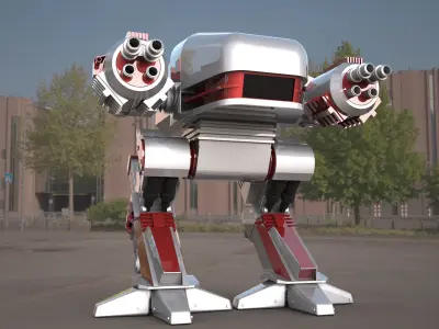  ROBOCOP- ED-209 robot 3d model 3D model