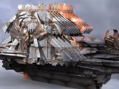 Round Table Airship 1  3D model