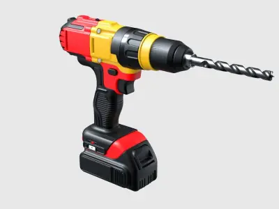 Drill gun Drill machine Driller Drilling machine 3D model