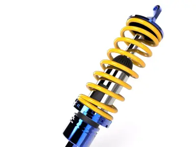 shock absorber Low-poly 3D model by tiss
