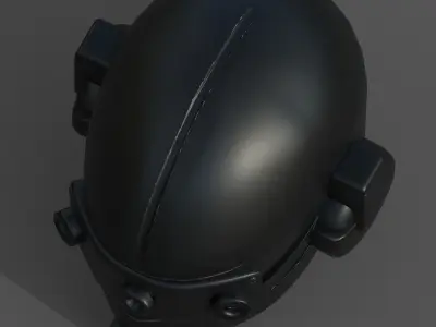 Helmet scifi fantasy futuristic military combat  Low-poly 3D model purchase