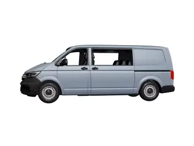 Volkswagen Transporter L2H1 2026 Modern Mid-Size Cargo Van 3D model