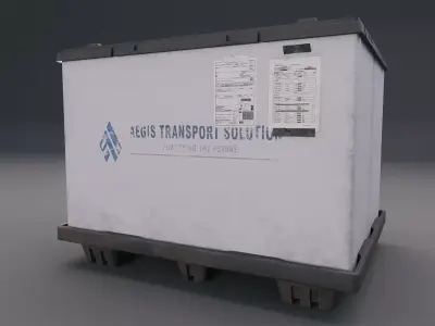 MilittaryContractor CrateA Free low-poly 3D model