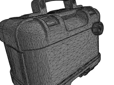Tactical First Aid Kit Box Low-poly 3D model