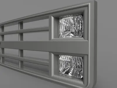 Front grille for Chevy GMC C10 1984 3D print model