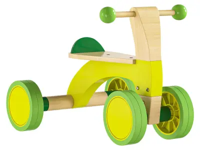  Ride On Balance Bike Sustainable Wood 3D model
