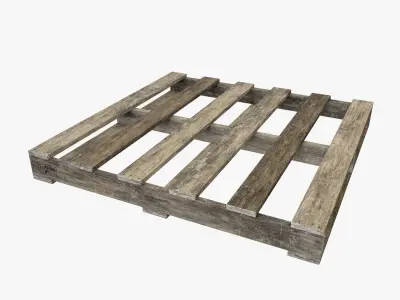 Australian Pallets Low-poly 3D model