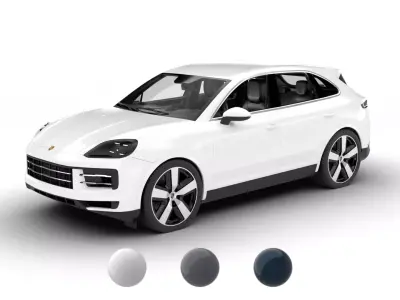 Porsche Cayenne E-Hybrid 2025 3d model 3D model