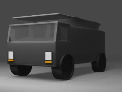 Basic Truck Model  - Games ready Free low-poly 3D model