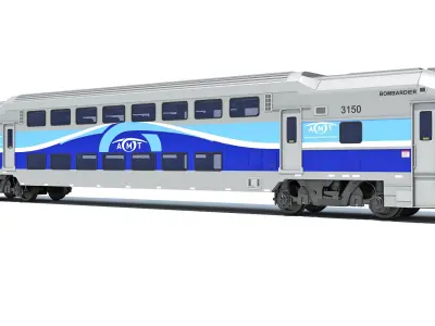 Exo Train Passenger Car 3D model