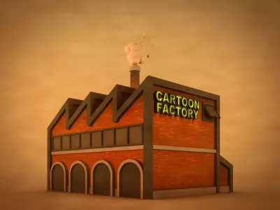 Cartoon Factory 3D model