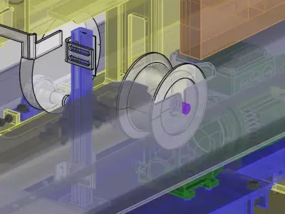 CONVEYOR AUTO MOVIL CHASIS Free 3D model