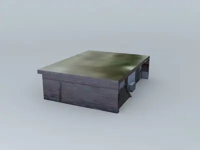 Fishermen furniture outbuildings prístav Nábytok Fisherman Free 3D model