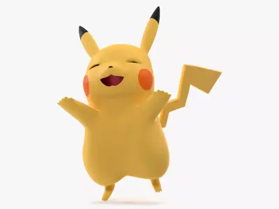 Pikachu Happy Pose 3D model