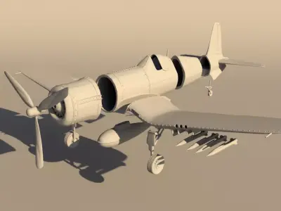 F4u Corsair for print 3D print model