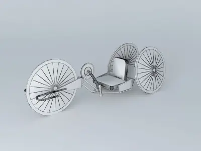 HANDCYCLE MODEL FOR WOUNDED WARRIOR PROJECT 3D model