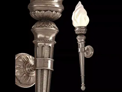 Ombres et Facettes torche louis wall light 3D model