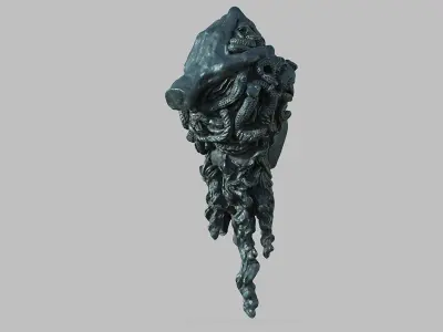 Medusa Head Bust 3D model