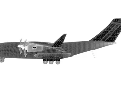Military airplane 3D model by marcel-haag00