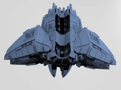 Sci-Fi dark ring 3 3D 3D model
