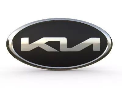 kia logo 3D model by 3dlogoman