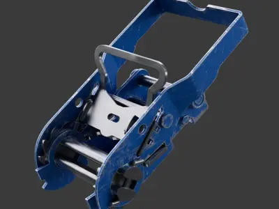 Ratchet Strap Low poly model Low-poly 3D model