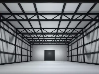 Empty Storage Room 3D model